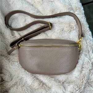 Elegant Taupe Crossbody Bag